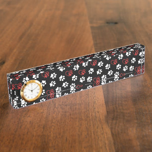 Porte-nom Pour Bureau Motif De Pâtes, Patrouilles Blanches, Patrouilles