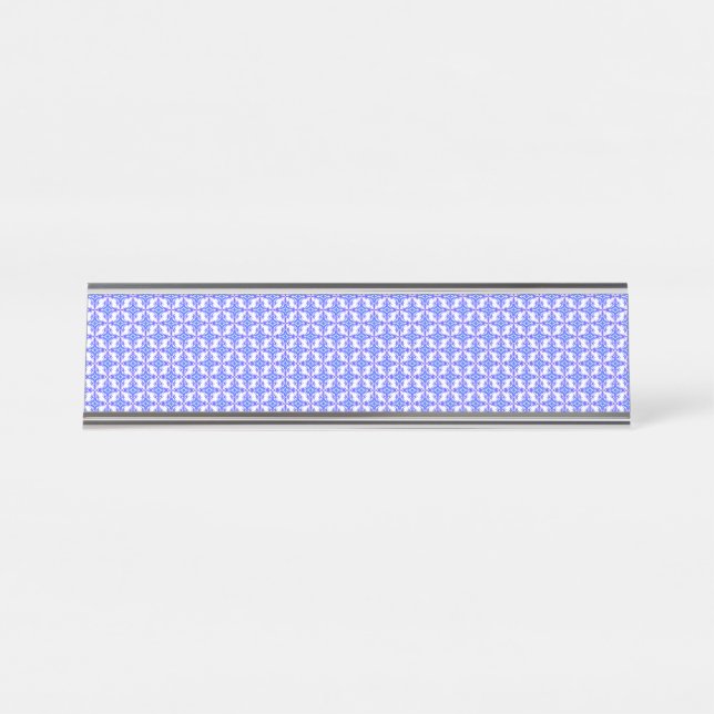 Porte-nom Pour Bureau Motif Floral Design (Devant)
