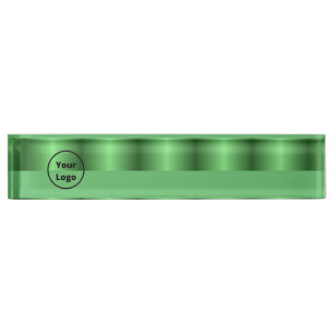 Porte-nom Pour Bureau Motif professionnel dégradé vert