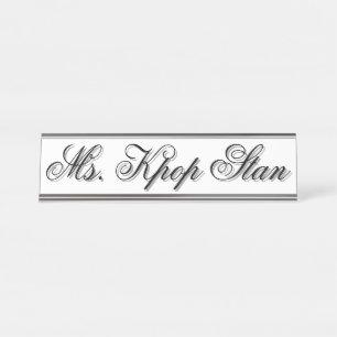 Porte-nom Pour Bureau MS. Kpop Stan