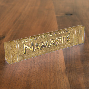 Porte-nom Pour Bureau Namaste