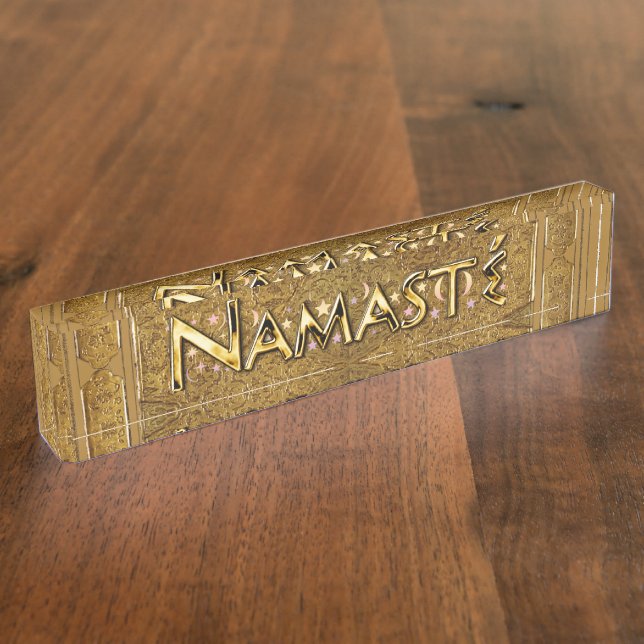 Porte-nom Pour Bureau Namaste (Taille)
