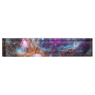 Porte-nom Pour Bureau Nebula au homard - Pays d'hiver cosmique