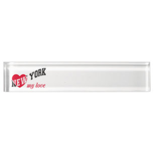 Porte-nom Pour Bureau New York, mon amour