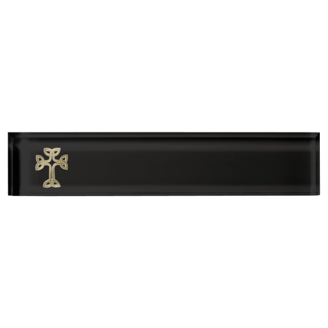 Porte-nom Pour Bureau noeud de croix celtique (Devant)