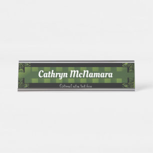 Porte-nom Pour Bureau Nom du bureau Celtic Irish Green traditionnel