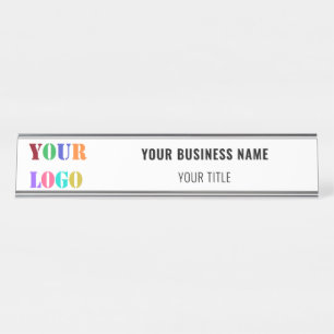 Porte-nom Pour Bureau Nom du logo personnalisé Info Nom du bureau d'affa