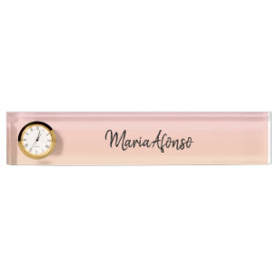 Porte-nom Pour Bureau Nom Plate Pastel