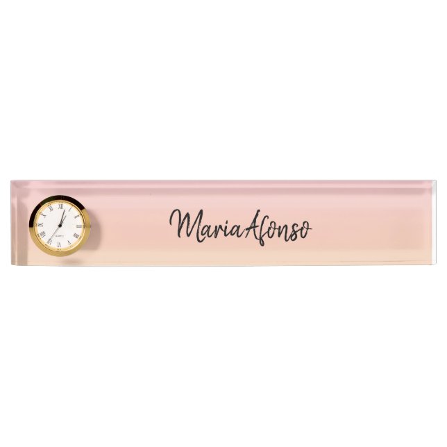 Porte-nom Pour Bureau Nom Plate Pastel (Devant)