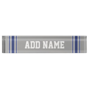 Porte-nom Pour Bureau Nombre nommé fait sur commande du Jersey du