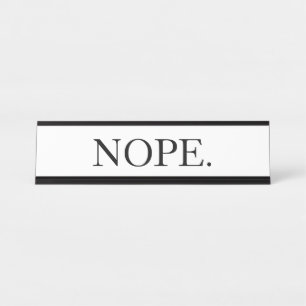 Porte-nom Pour Bureau Nope