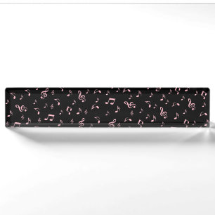 Porte-nom Pour Bureau note, musique, couleur, motif coloré, maison