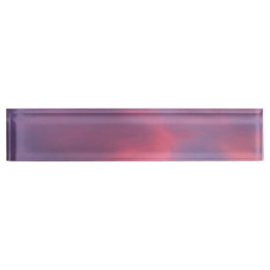 Porte-nom Pour Bureau Nuages roses bleus