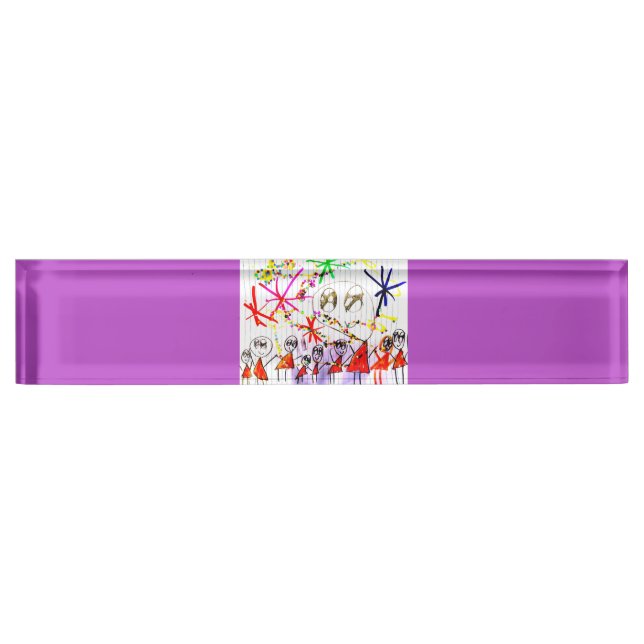 Porte-nom Pour Bureau Numéro d'équipe (Devant)