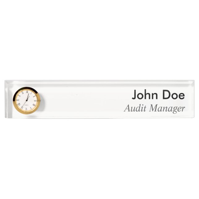 Porte-nom Pour Bureau "Numéro pour tous les comptables" (Devant)