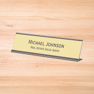 Porte-nom Pour Bureau Office professionnel moderne et élégant Titre