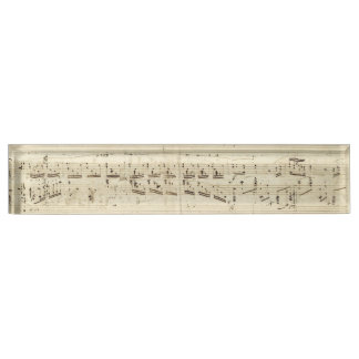 Porte-nom Pour Bureau Old Music Notes
