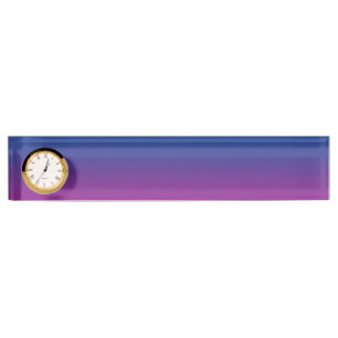 Porte-nom Pour Bureau Ombre bleu-foncé et pourpre