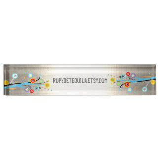 Porte-nom Pour Bureau Ombre Lights fleurs sauvages