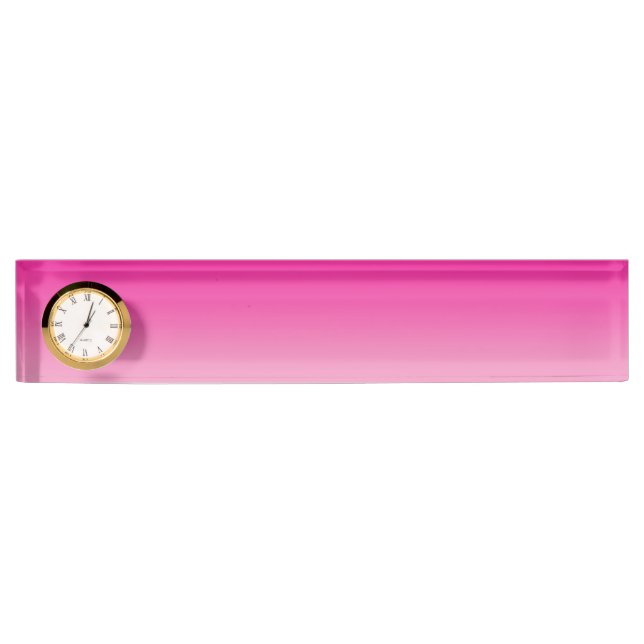 Porte-nom Pour Bureau Ombre rose (Devant)