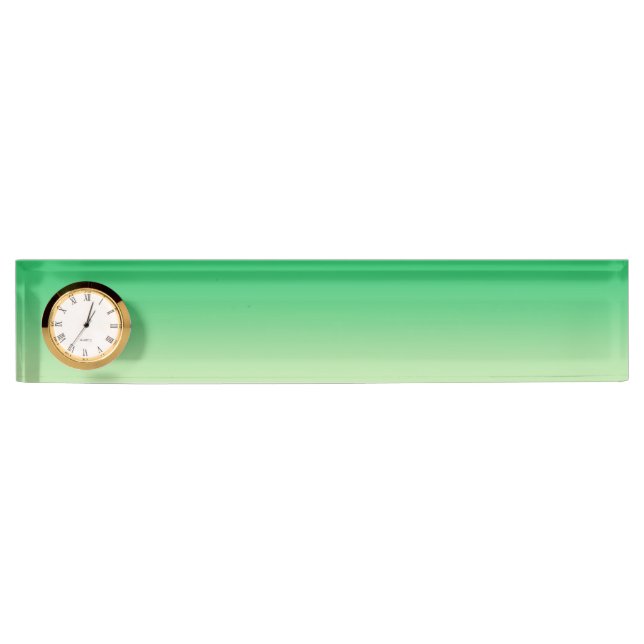 Porte-nom Pour Bureau Ombre vert (Devant)