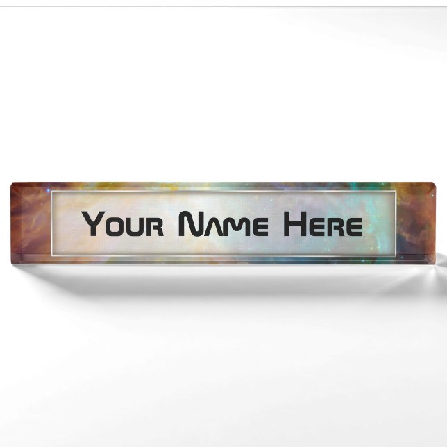 Porte-nom Pour Bureau Orion Nebula Composite (Devant)