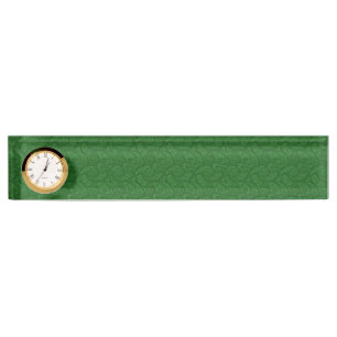 Porte-nom Pour Bureau Paisley vert