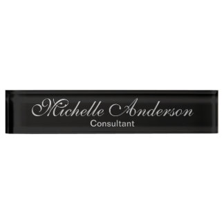 Porte-nom Pour Bureau Panneau de configuration du consultant de script g