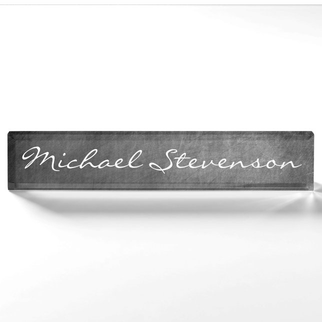 Porte-nom Pour Bureau Panneau de configuration Motif de tableau de bord  (Devant)