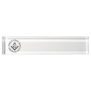 Porte-nom Pour Bureau Panneau franc-maçonnerie