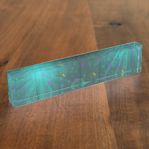 Porte-nom Pour Bureau papillon de couleur