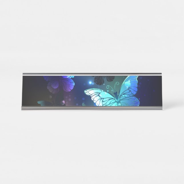 Porte-nom Pour Bureau Papillon de nuit (Devant)
