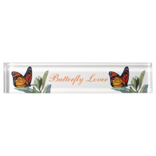 Porte-nom Pour Bureau Papillon vintage