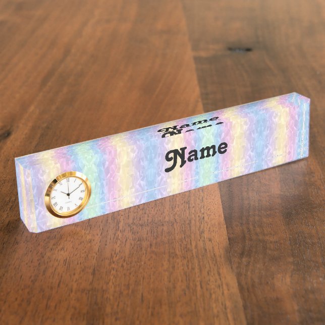 Porte-nom Pour Bureau Pastel (Taille)