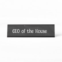 PDG de House Desk Name Plate - Cadeau pour maman