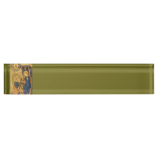 Porte-nom Pour Bureau Peinture de Gabriel et Marie (Devant)