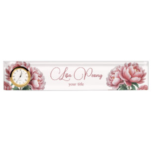 Porte-nom Pour Bureau Peony
