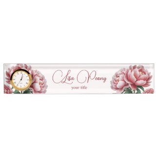Porte-nom Pour Bureau Peony