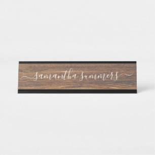Porte-nom Pour Bureau Personnalisé manuscrit