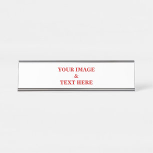 Porte-nom Pour Bureau Personnalisé Personnalisé Votre Propre Photo & Tex