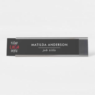 Porte-nom Pour Bureau Personnalisé votre logo Office & Business Sign