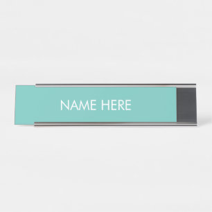 Porte-nom Pour Bureau personnaliser, changement de nom texte clair turqu