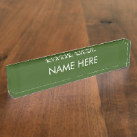 personnaliser, modifier le nom texte forêt vert bl
