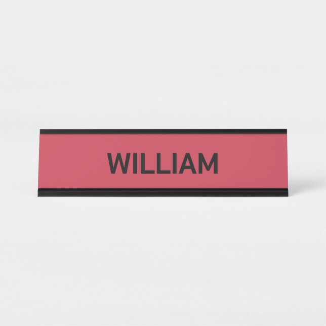 Porte-nom Pour Bureau personnaliser votre nom (Devant)