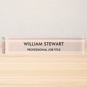 Porte-nom Pour Bureau Personnel Professionnel Minimaliste De L'Employé R