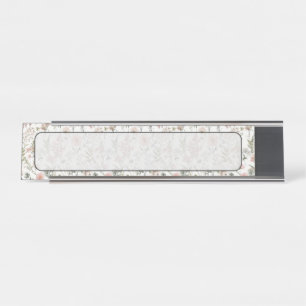 Porte-nom Pour Bureau Pétales Sereins