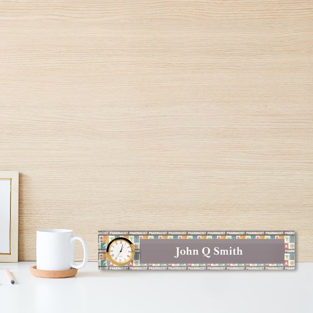 Porte-nom Pour Bureau Pharmacie professionnelle ・ personnalisée (Créateur téléchargé)