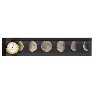 Porte-nom Pour Bureau Phases de la lune