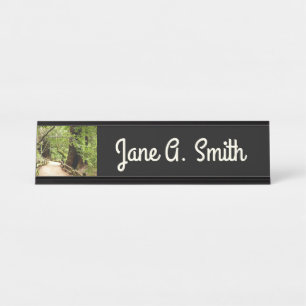 Porte-nom Pour Bureau Photographie de la nature du chemin de Muir Woods