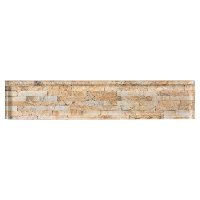 Porte-nom Pour Bureau Pierres motif (Devant)